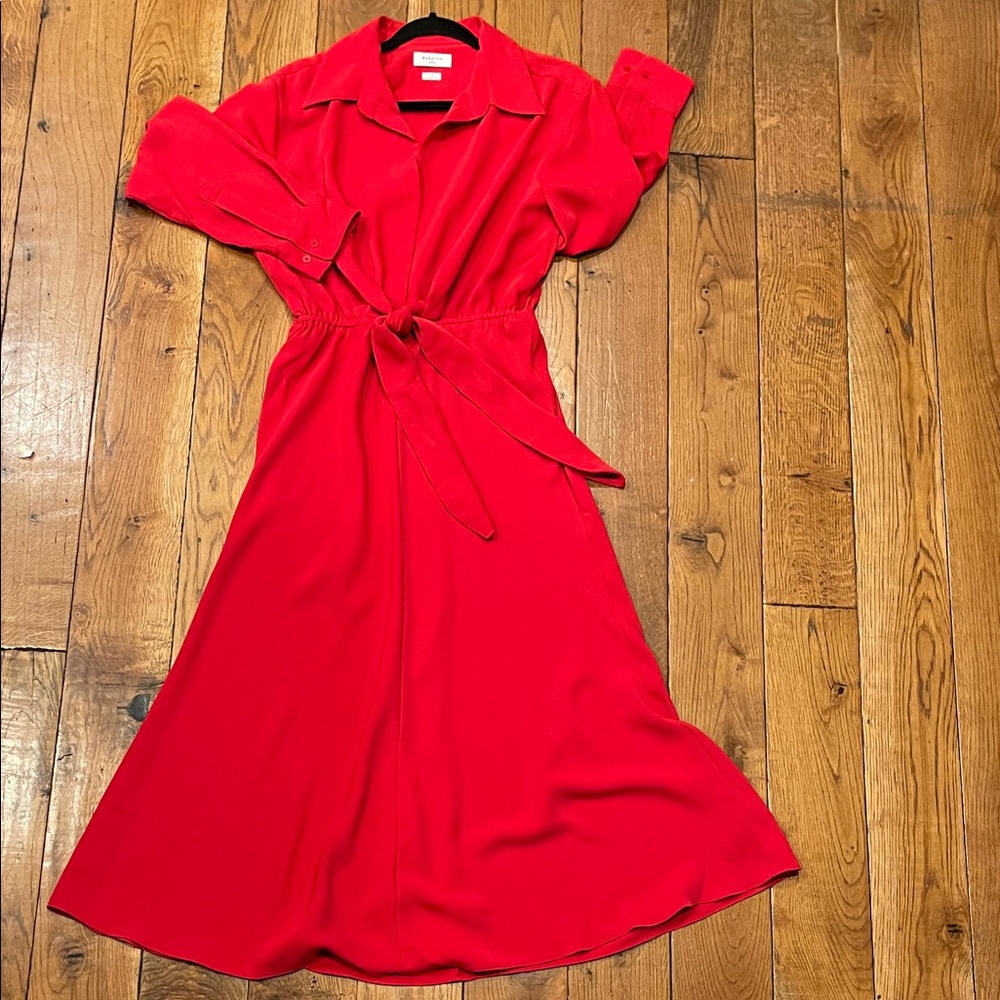 Babaton Vibrant Red Long Sleeve Dress NWOT size medium